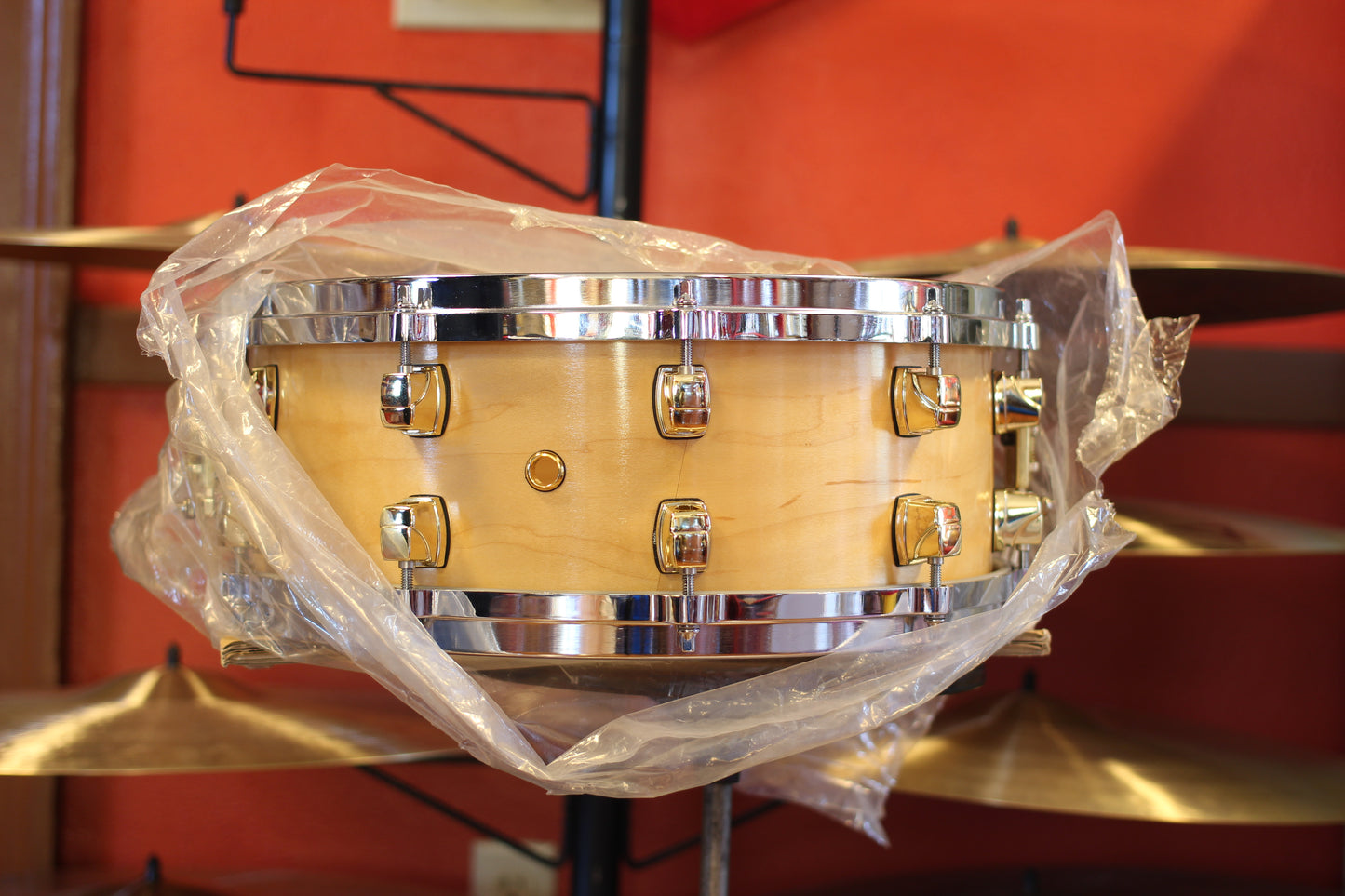 NOS Yamaha 25th Anniversary Snare Drum 5.5"x14" in Natural Maple
