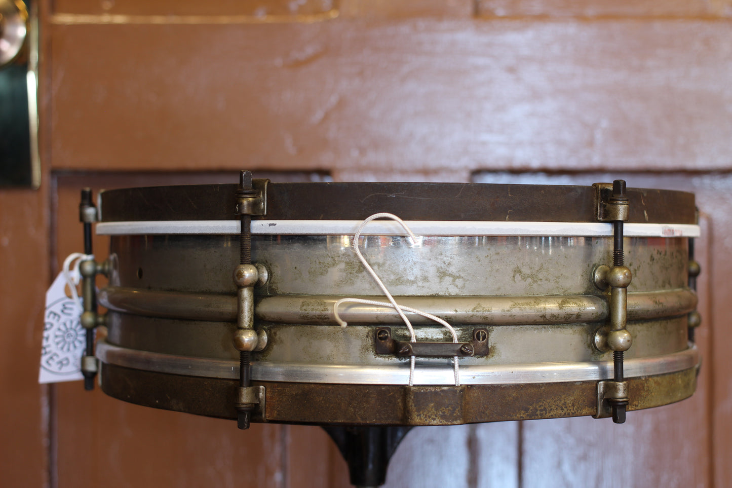 1920's Ludwig 'Dance Model' Snare Drum 4"x14" Nickel over Brass