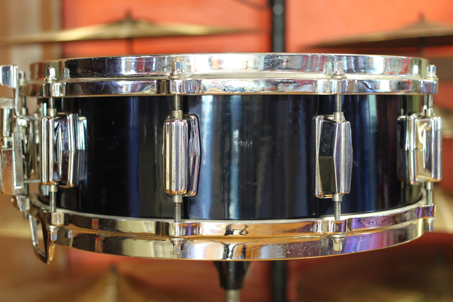 1980's Tama Fibrestar 5"x14" Snare Drum in Midnight Blue