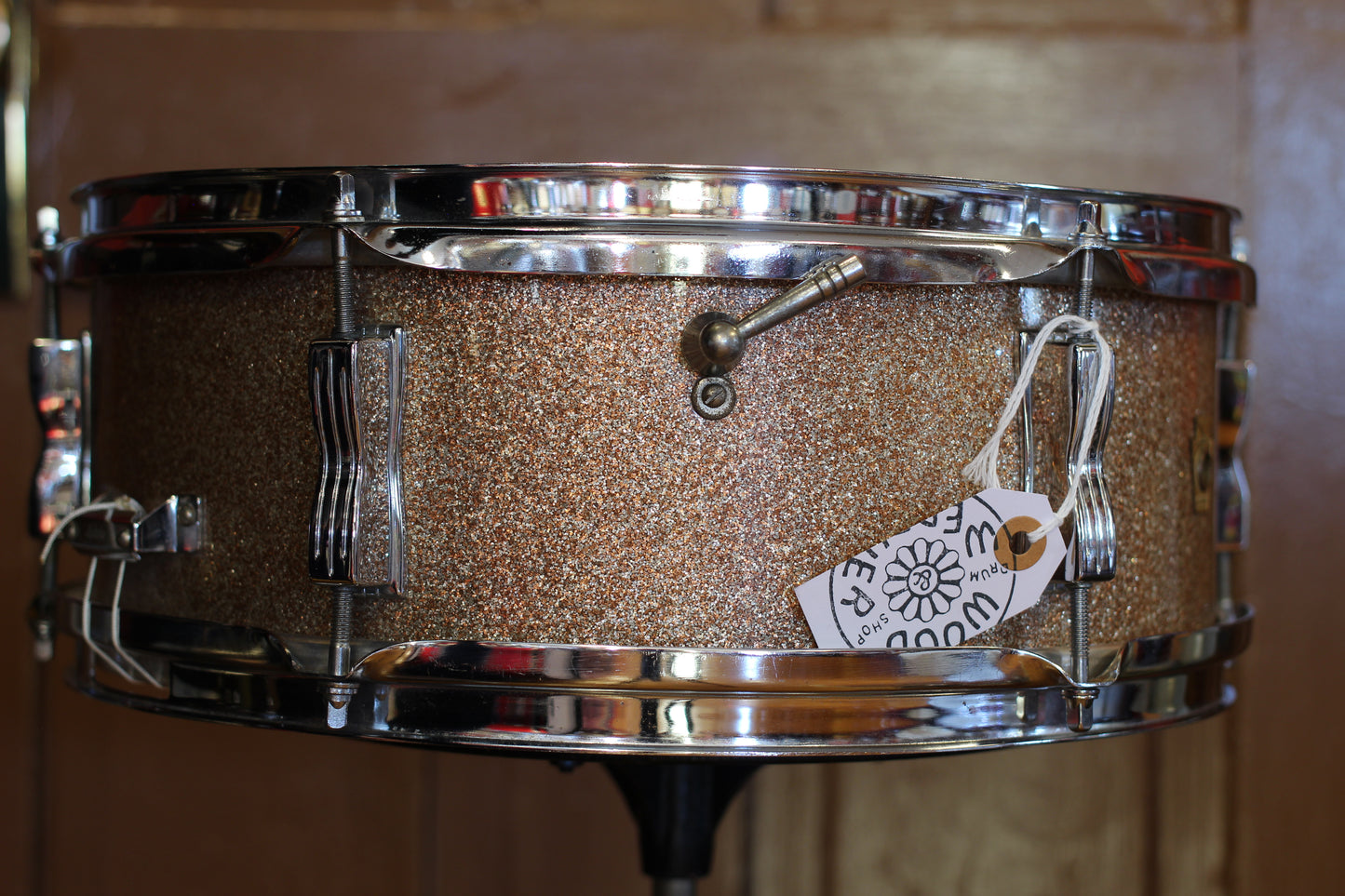1966 Ludwig 5"x14" Pioneer Snare Drum in Champagne Sparkle