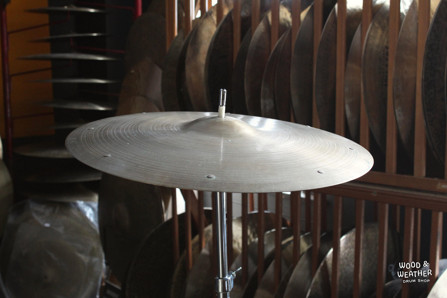 1950s Pasha 18" Crash Ride Cymbal with Rivets 1400g