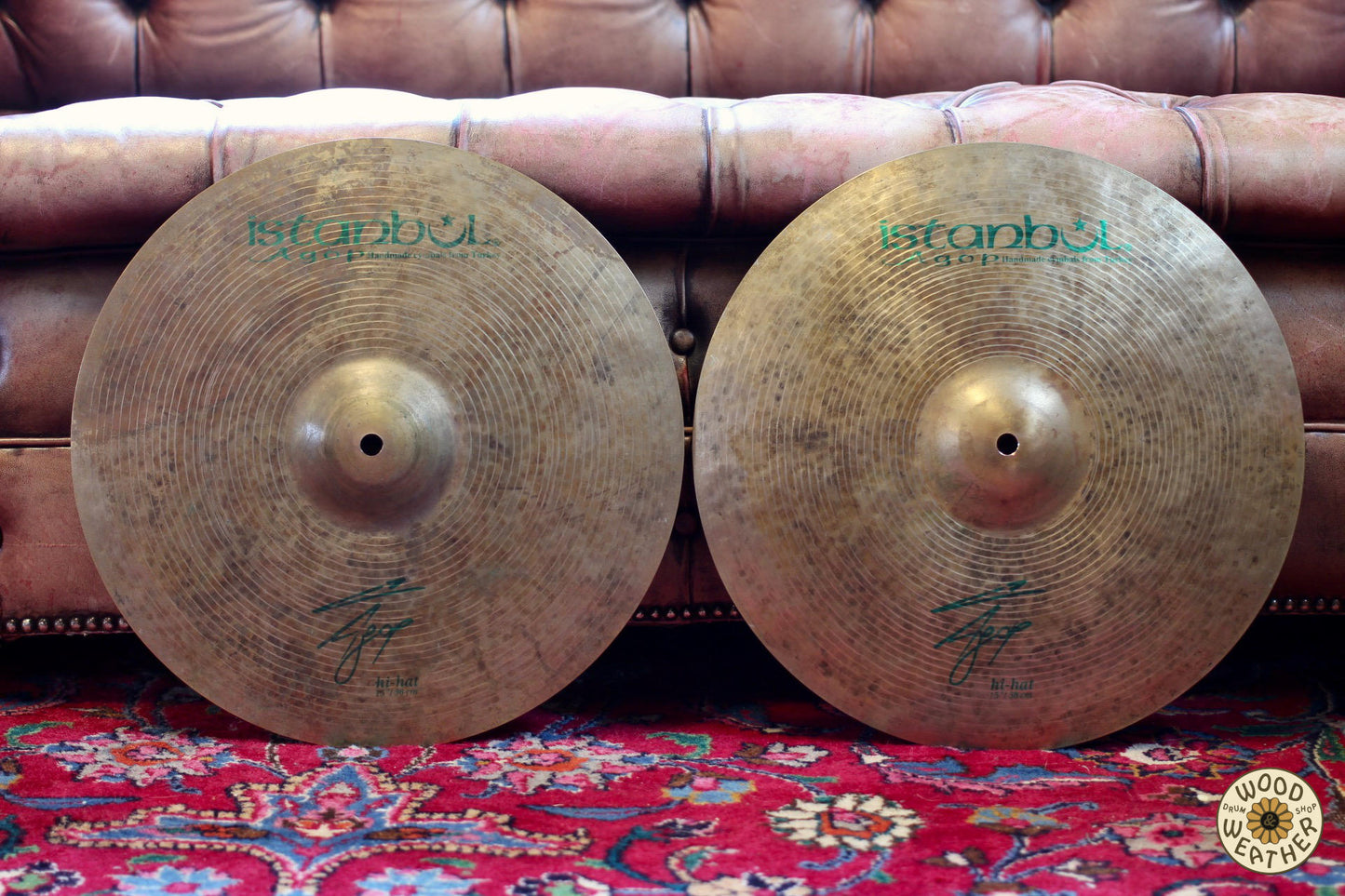 USED Istanbul Agop 15" Signature Hi-Hat Cymbals 995/1200g