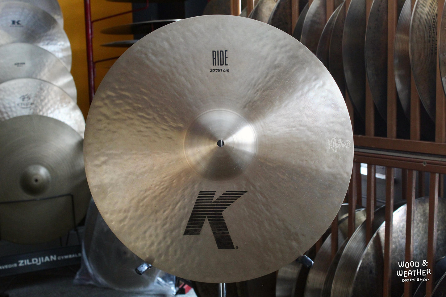 Used 2012 Zildjian 20" K Ride Cymbal 2370g