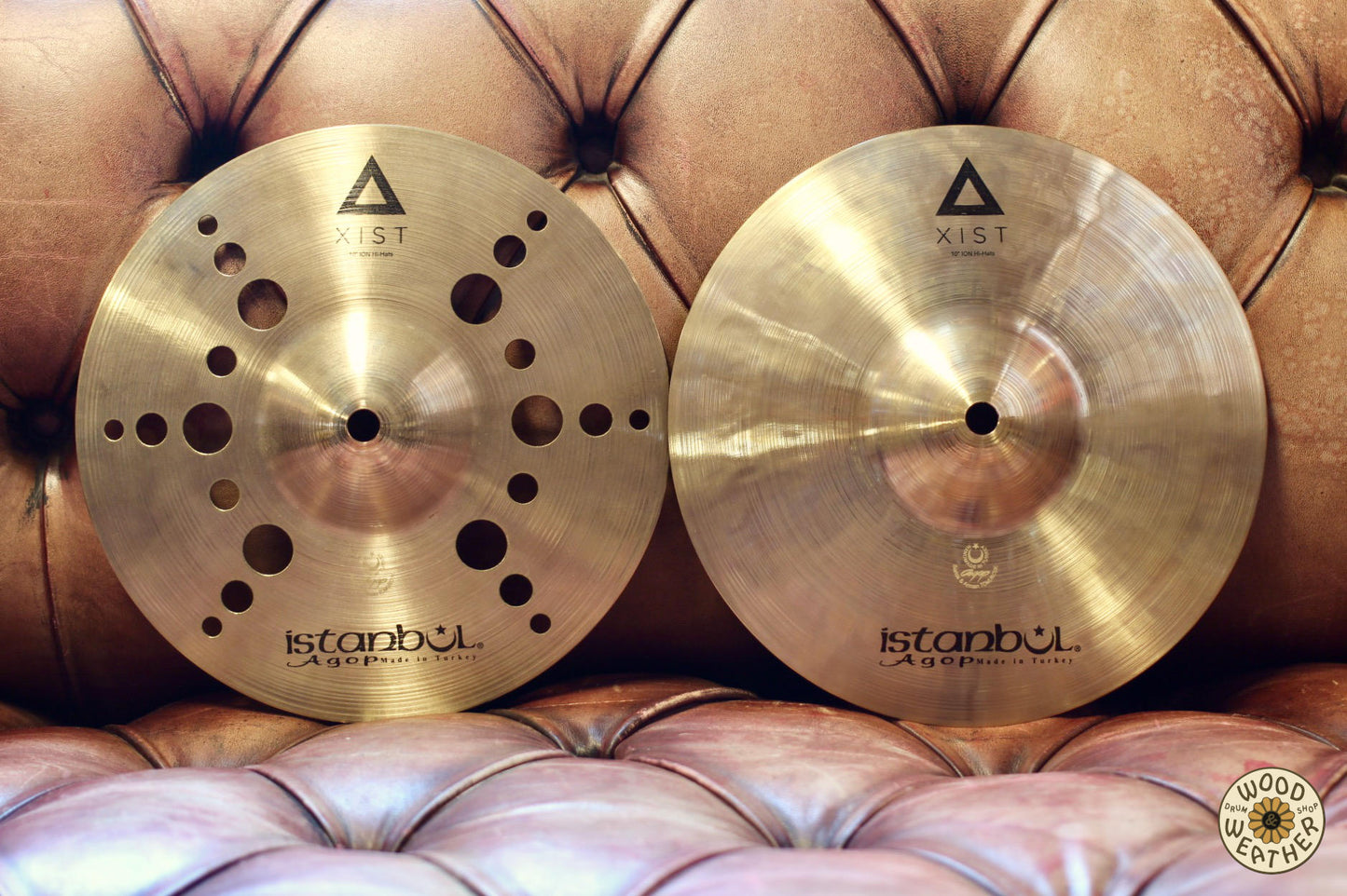 USED Istanbul Agop 10" Xist ION Hi-Hat Cymbals 301/915g