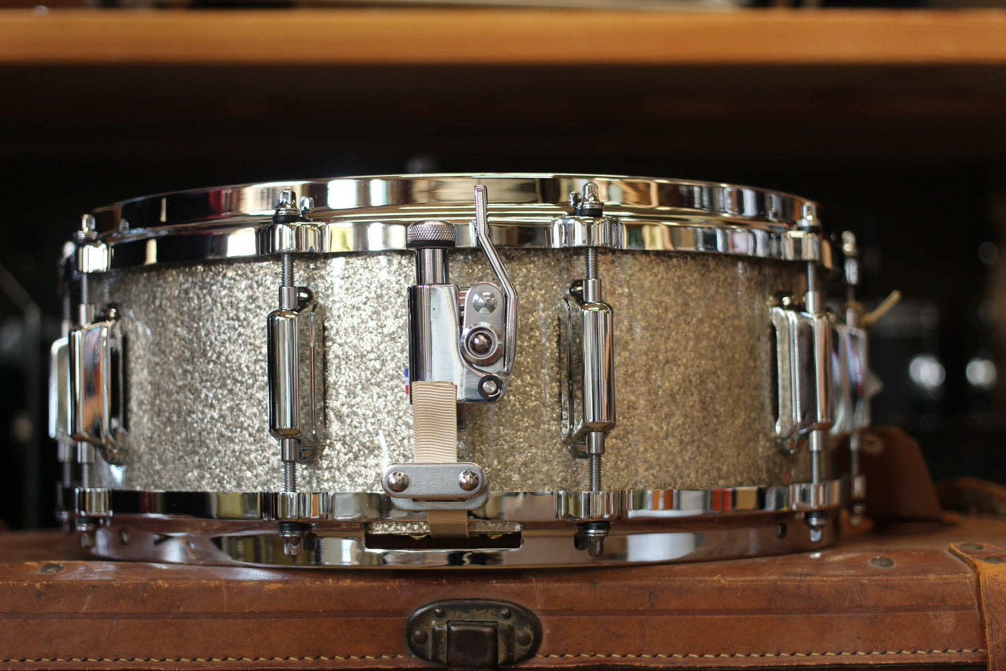 ASBA Drums 'Revelation' Snare Drum 5"x14" in Marcel Blanche Sparkle