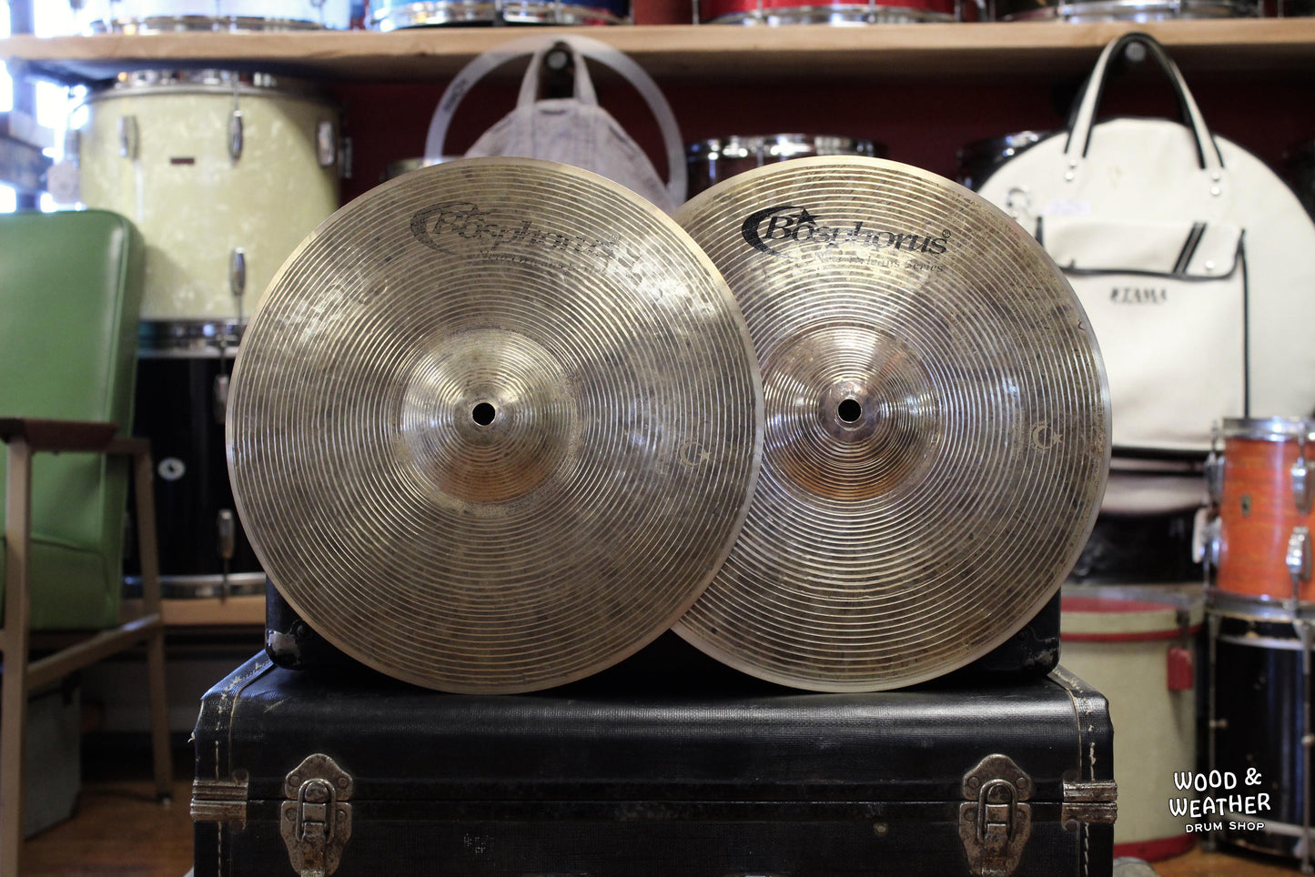 Used Bosphorus Cymbals 12" New Orleans Series Hi Hat Cymbals 570/731g
