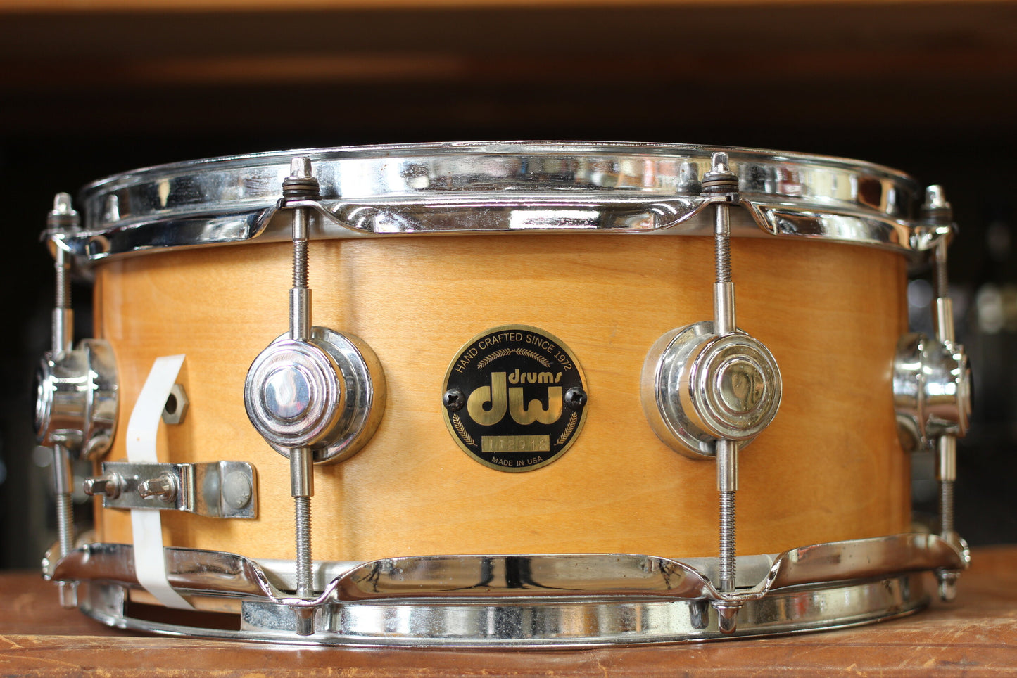 1995 DW Craviotto 5.5"x12" Snare Drum in Satin Maple