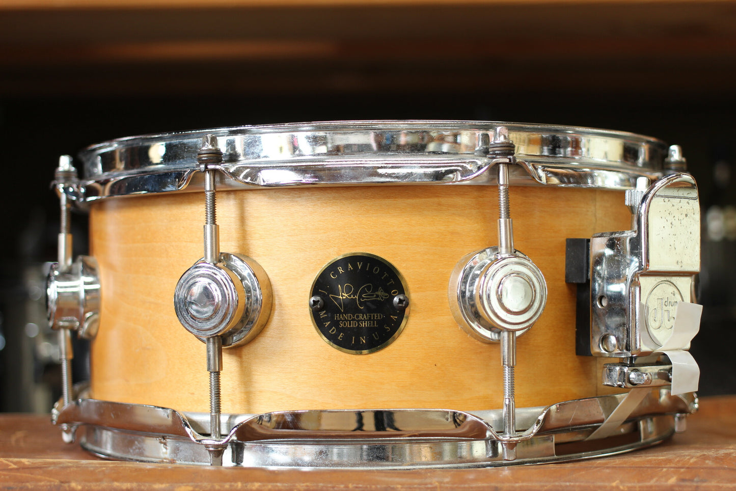 1995 DW Craviotto 5.5"x12" Snare Drum in Satin Maple