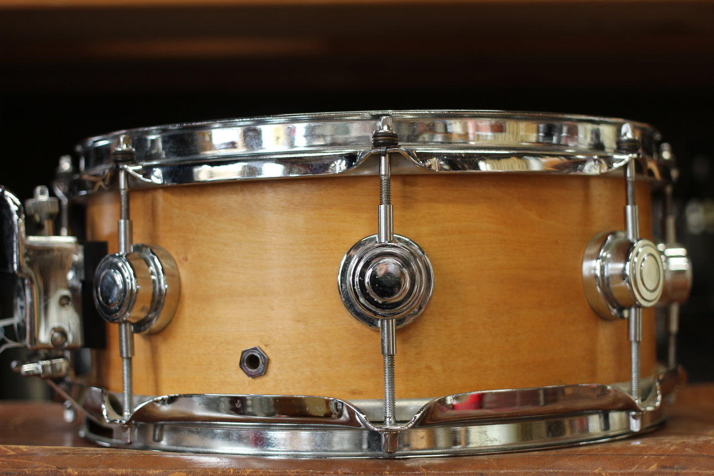 1995 DW Craviotto 5.5"x12" Snare Drum in Satin Maple