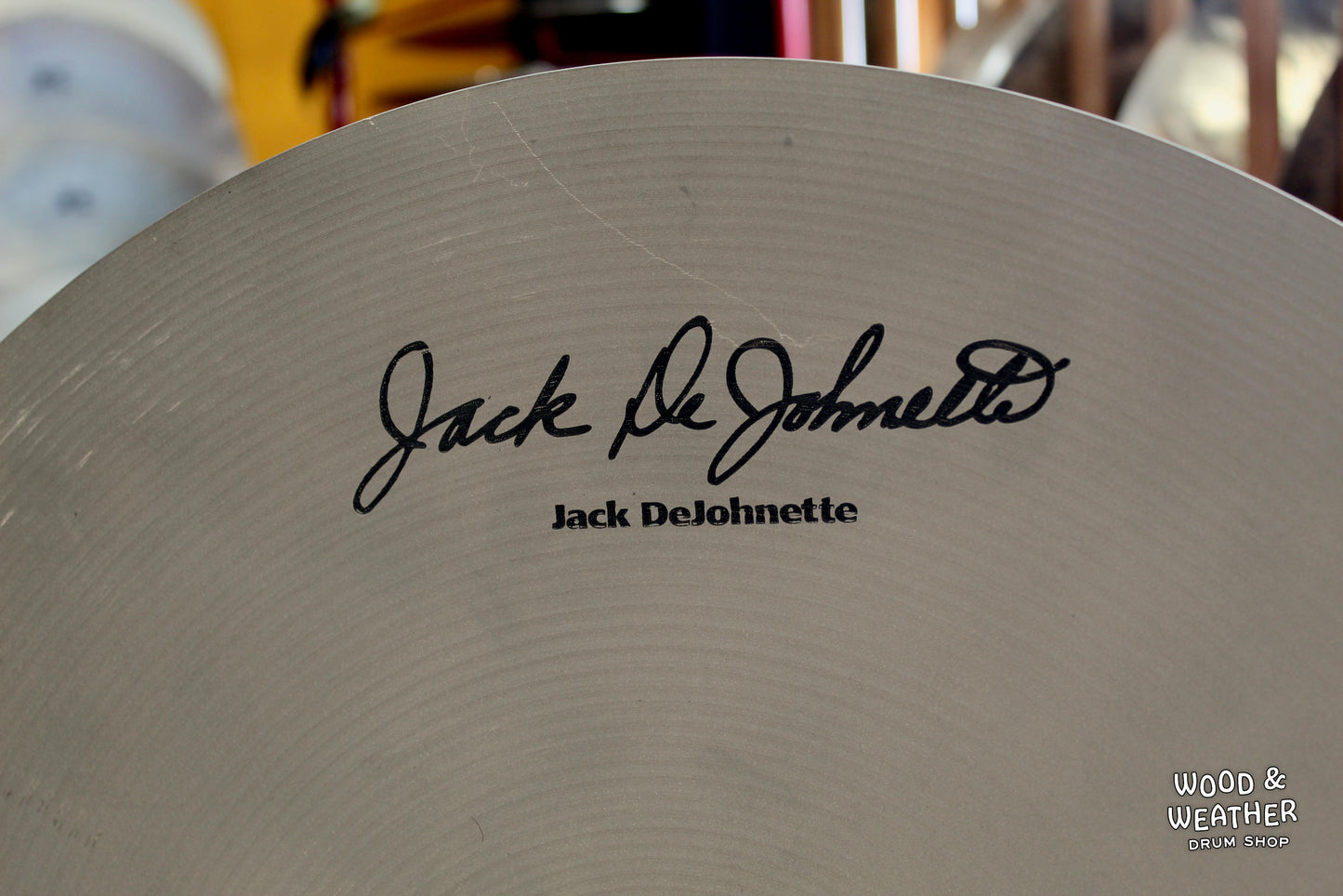 Used Sabian 20" Signature Jack DeJohnette Encore Flat Ride Cymbal 2040g