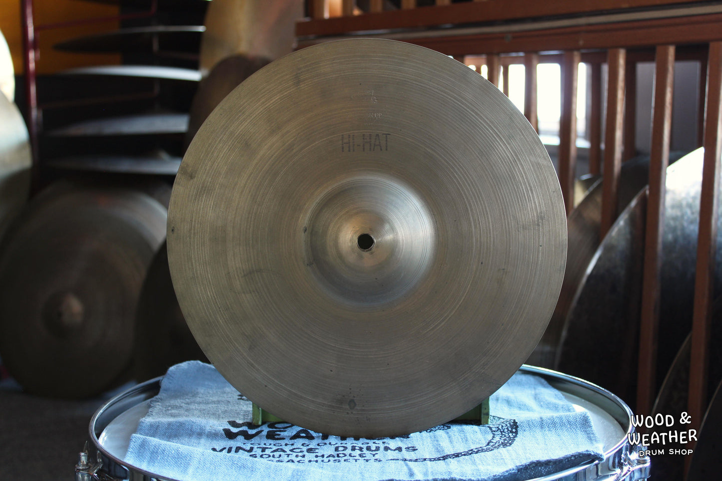 1946-53 A. Zildjian 12" Trans Stamp Hi-Hat Cymbals 400/425