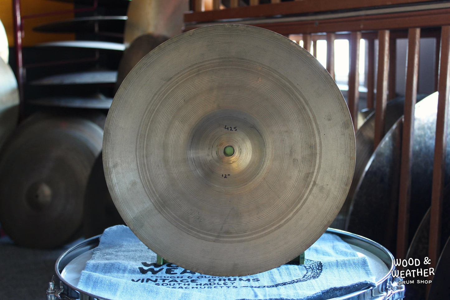 1946-53 A. Zildjian 12" Trans Stamp Hi-Hat Cymbals 400/425