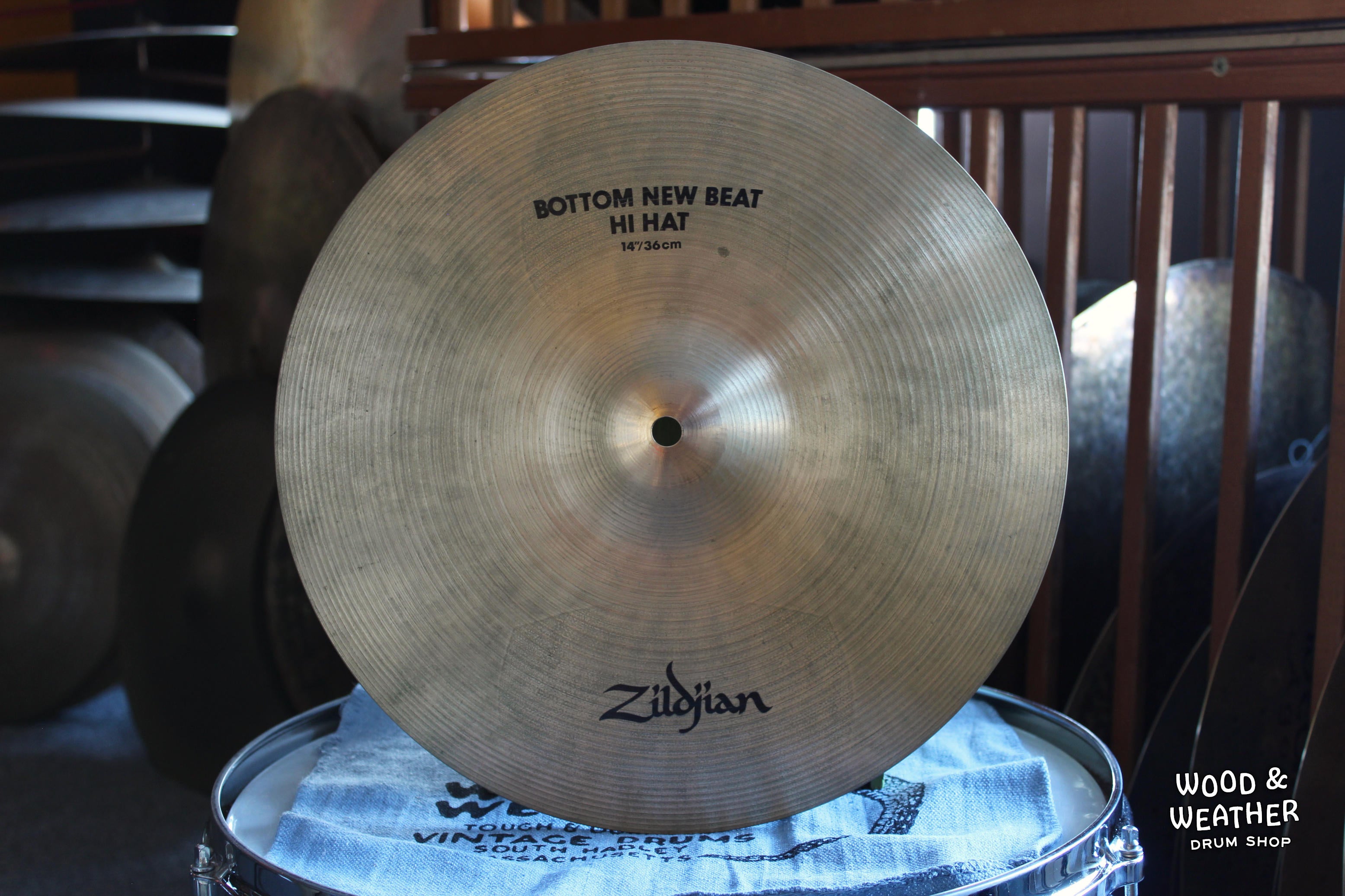 美品】白抜きOLD Zildjian A NEW BEAT 14 ハイハット-