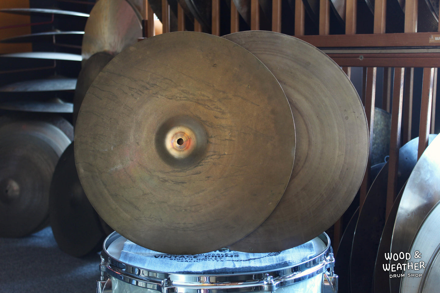 1940s Victor J. LaPage 16" Hi-Hat Cymbals 900/905g