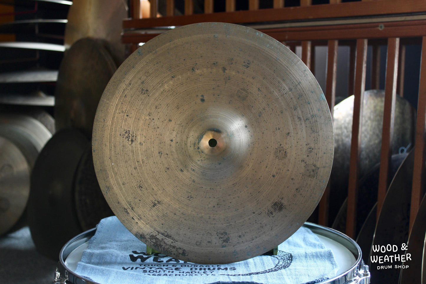 1950s Pasha 13" "Medium" Hi-Hat Cymbals 600/605g