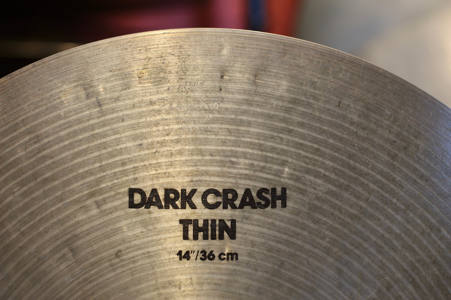 1997 Zildjian 14" K Dark Thin Crash Cymbal 760g