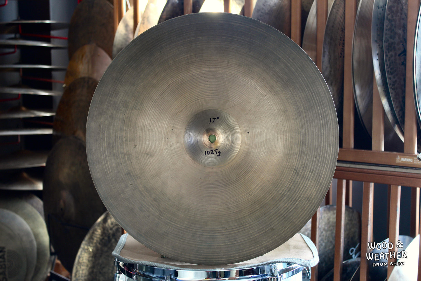 1970s A. Zildjian 17" Crash Cymbal 1025g