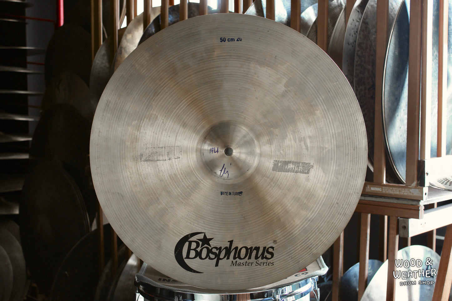 Used Bosphorus Cymbals 20" Master Series Ride Cymbal 1721g