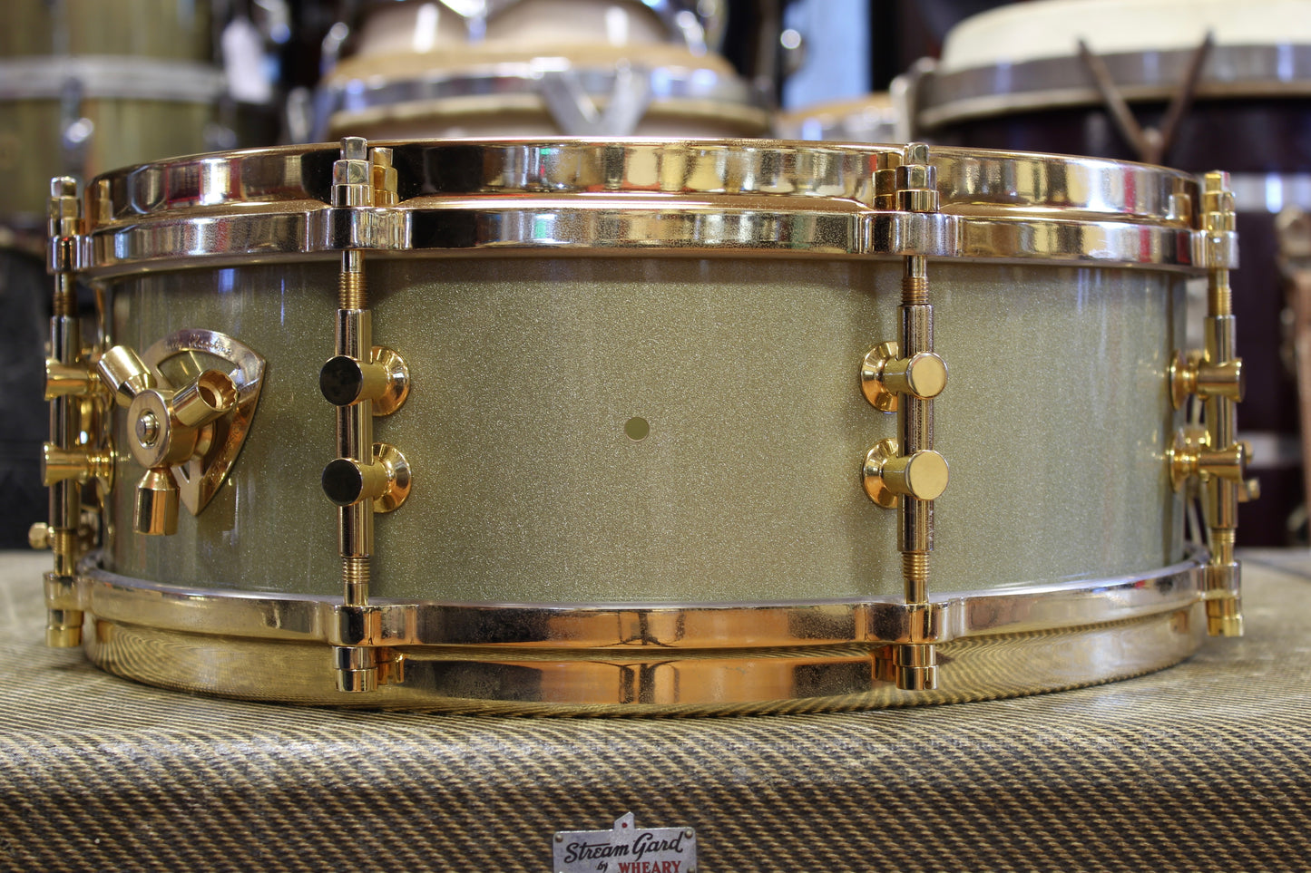 Lang Percussion Gladstone 4"x14" Snare Drum in Gold Lacquer