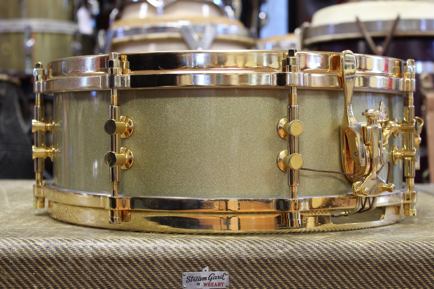 Lang Percussion Gladstone 4"x14" Snare Drum in Gold Lacquer