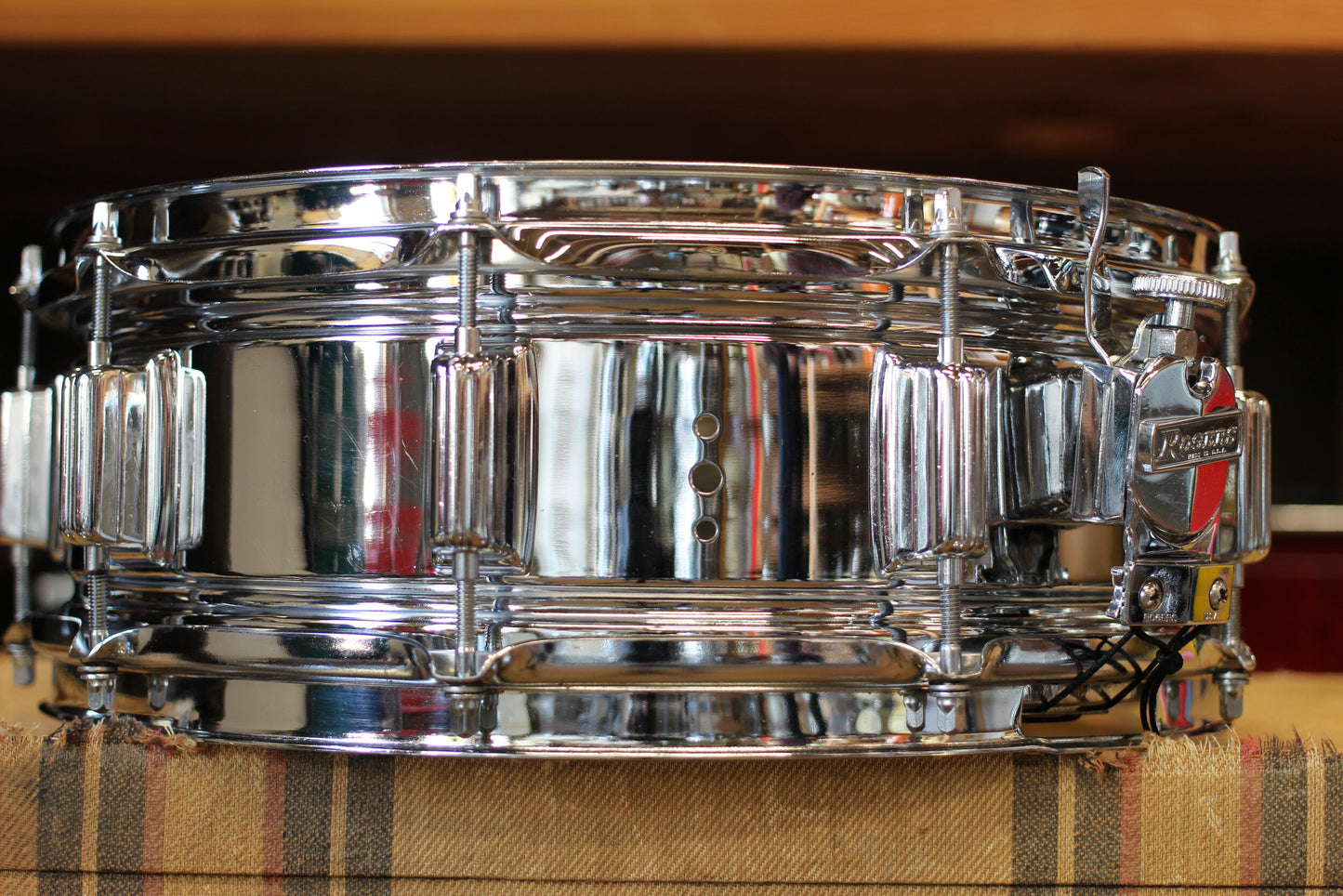 1970's Rogers 'SuperTen' 5"x14" Snare Drum Chrome over Steel