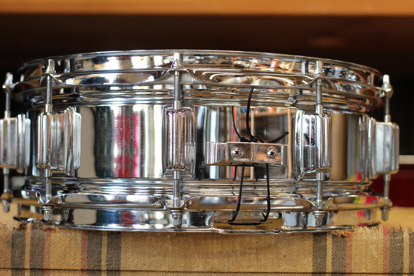 1970's Rogers 'SuperTen' 5"x14" Snare Drum Chrome over Steel