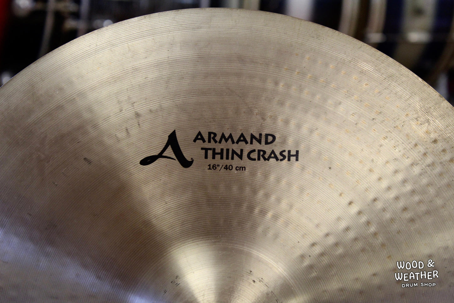 Used Zildjian 16" A Armand Thin Crash Cymbal 950g