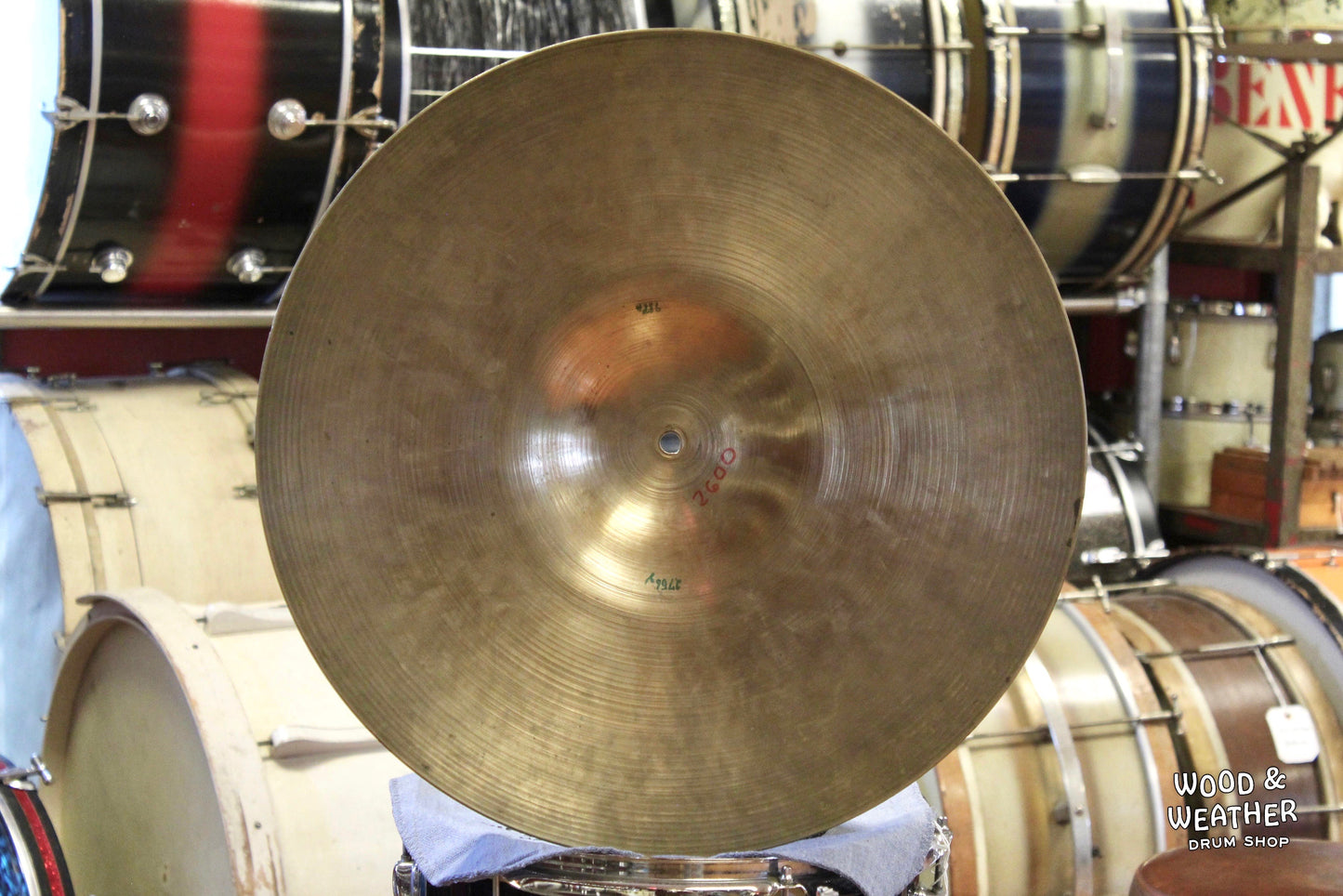 1960s A. Zildjian 20" Big Bell Ride Cymbal 2756g
