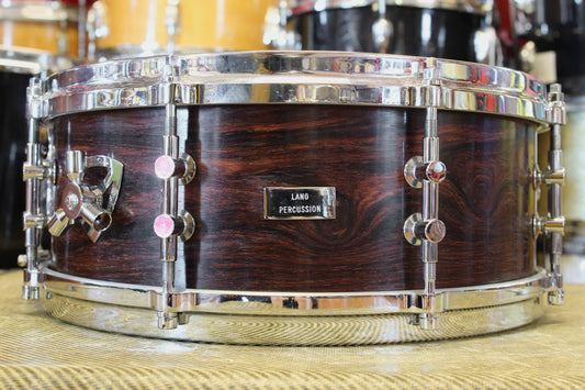 1990's Lang Percussion Gladstone 5.5"x14" Solid Cocobolo Snare Drum