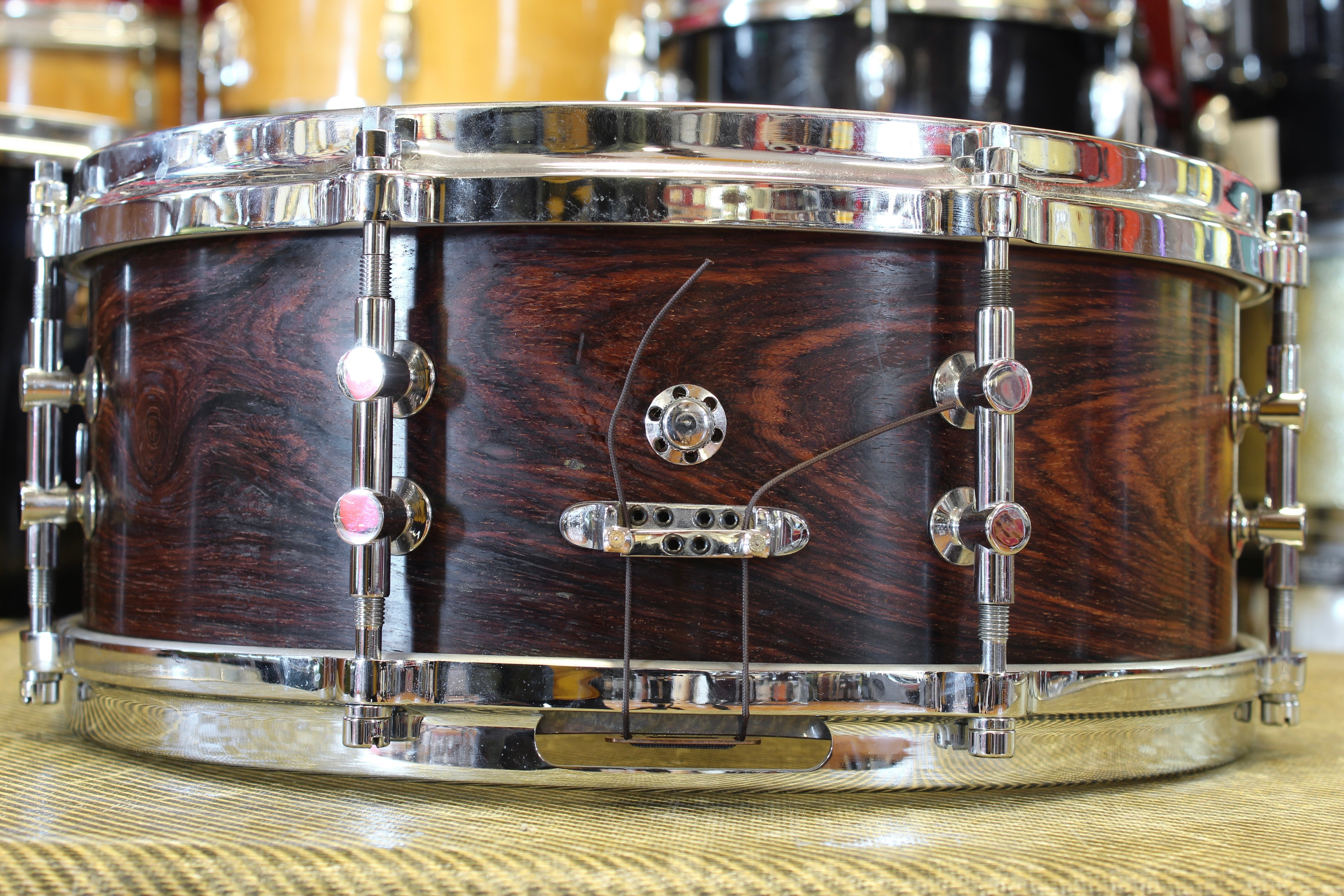 1990's Lang Percussion Gladstone Solid Cocobolo Snare Drum