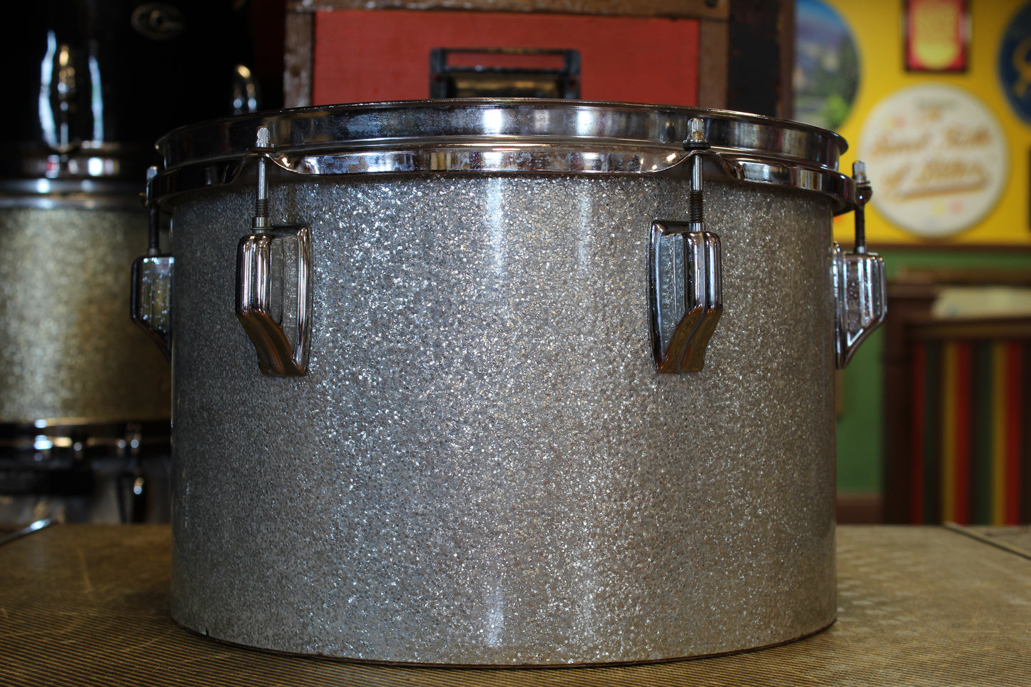 1960's Rogers 8x12 Concert Tom in Silver Sparkle