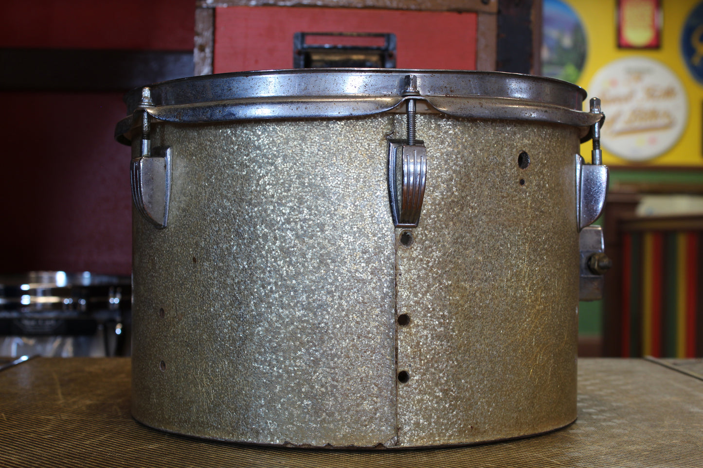 1960's Ludwig 8x12 Tom-Tom in Silver Sparkle