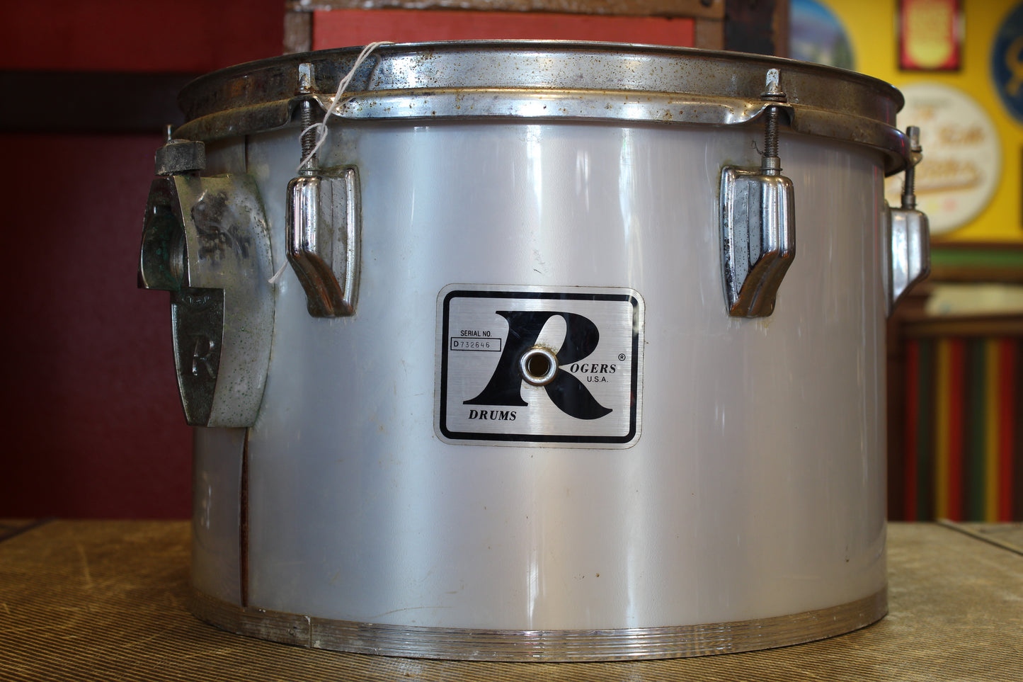 1970's Rogers 9x13 Concert Tom in Silver