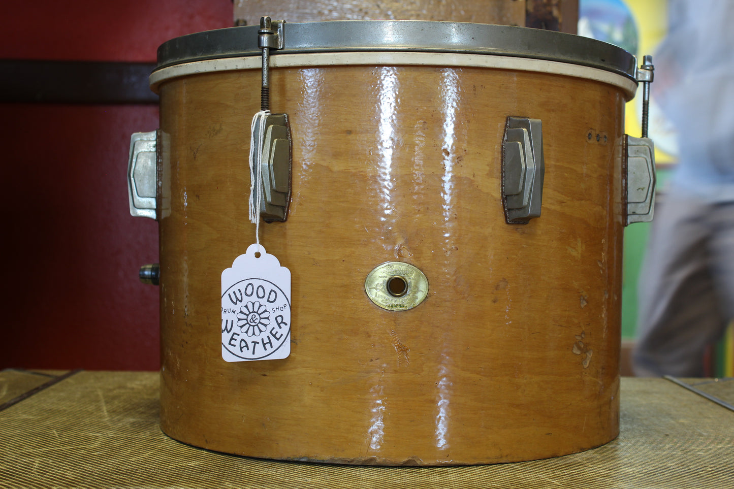 1940s Ludwig & Ludwig 10x14 Tom-Tom in Natural Maple
