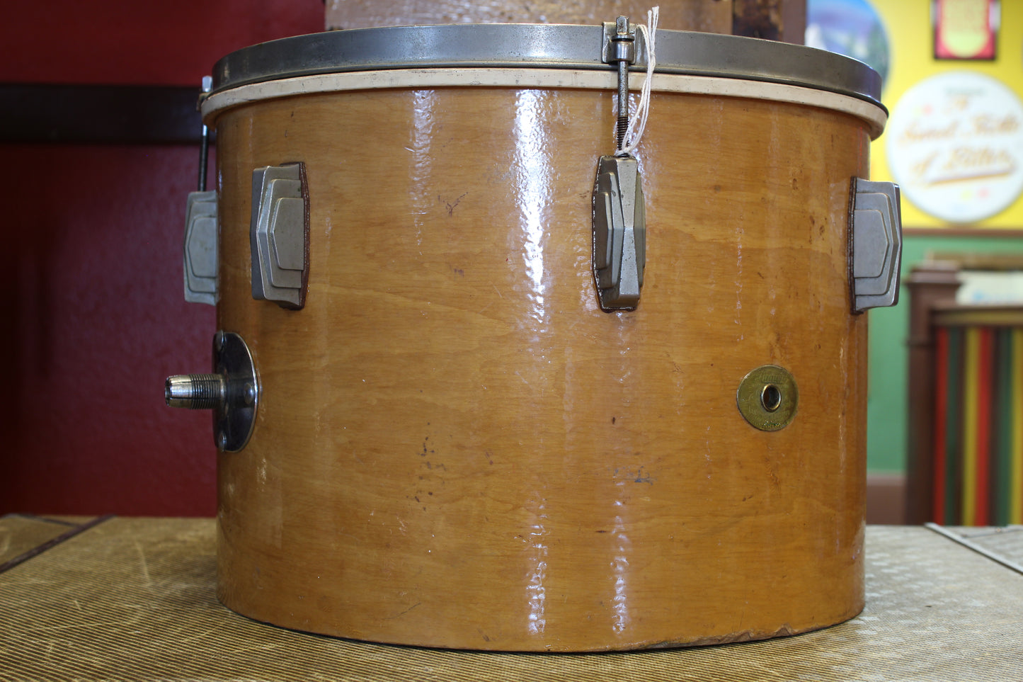 1940s Ludwig & Ludwig 10x14 Tom-Tom in Natural Maple