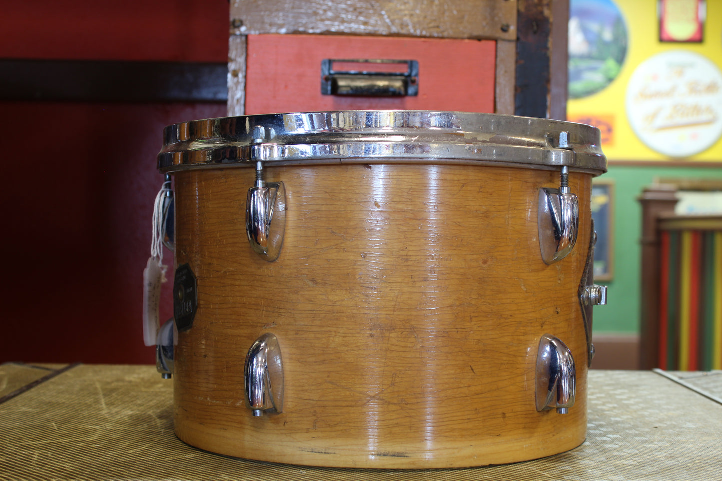 1970's Gretsch 8x12 Tom-Tom in Natural Maple