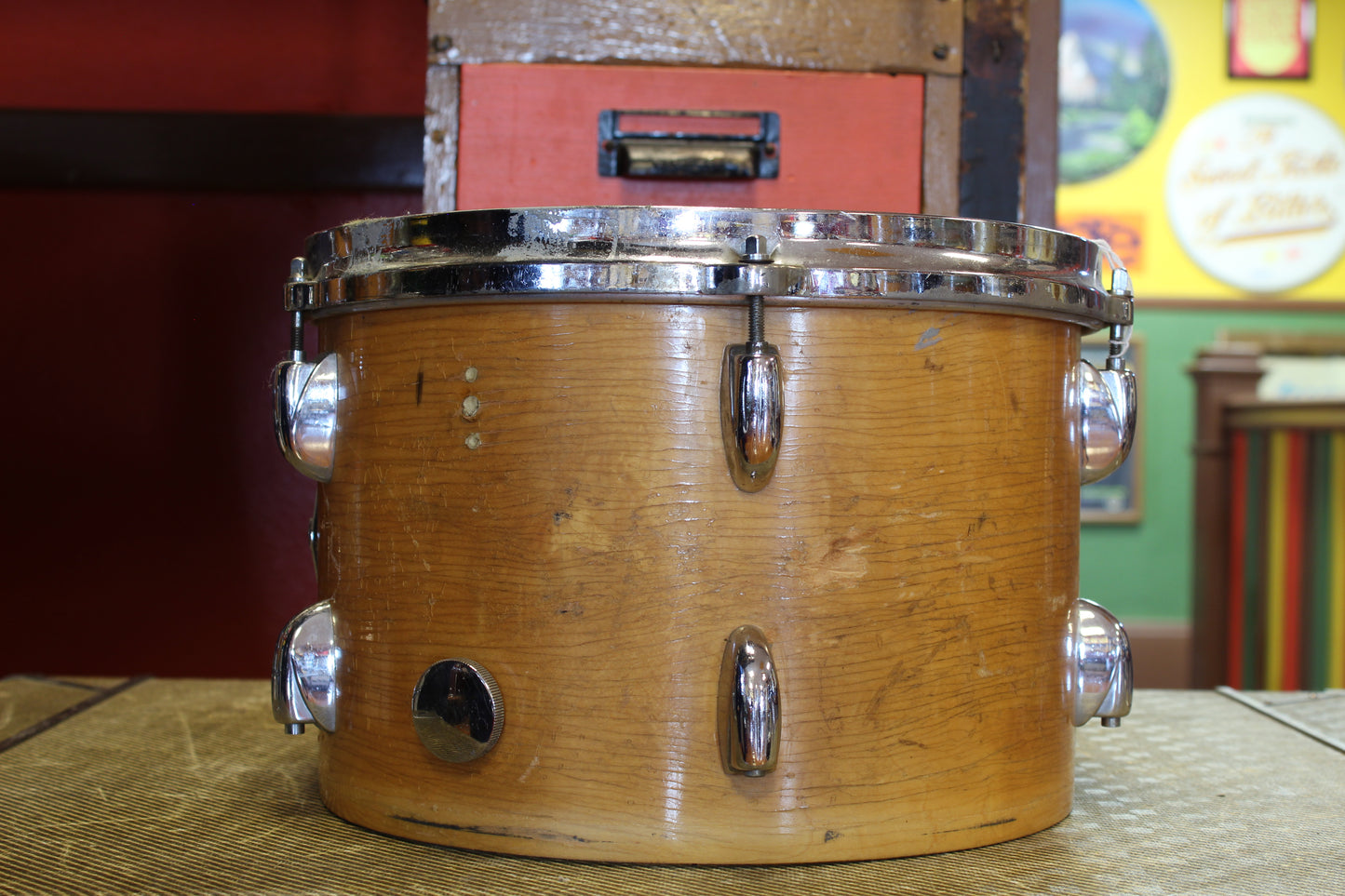 1970's Gretsch 8x12 Tom-Tom in Natural Maple