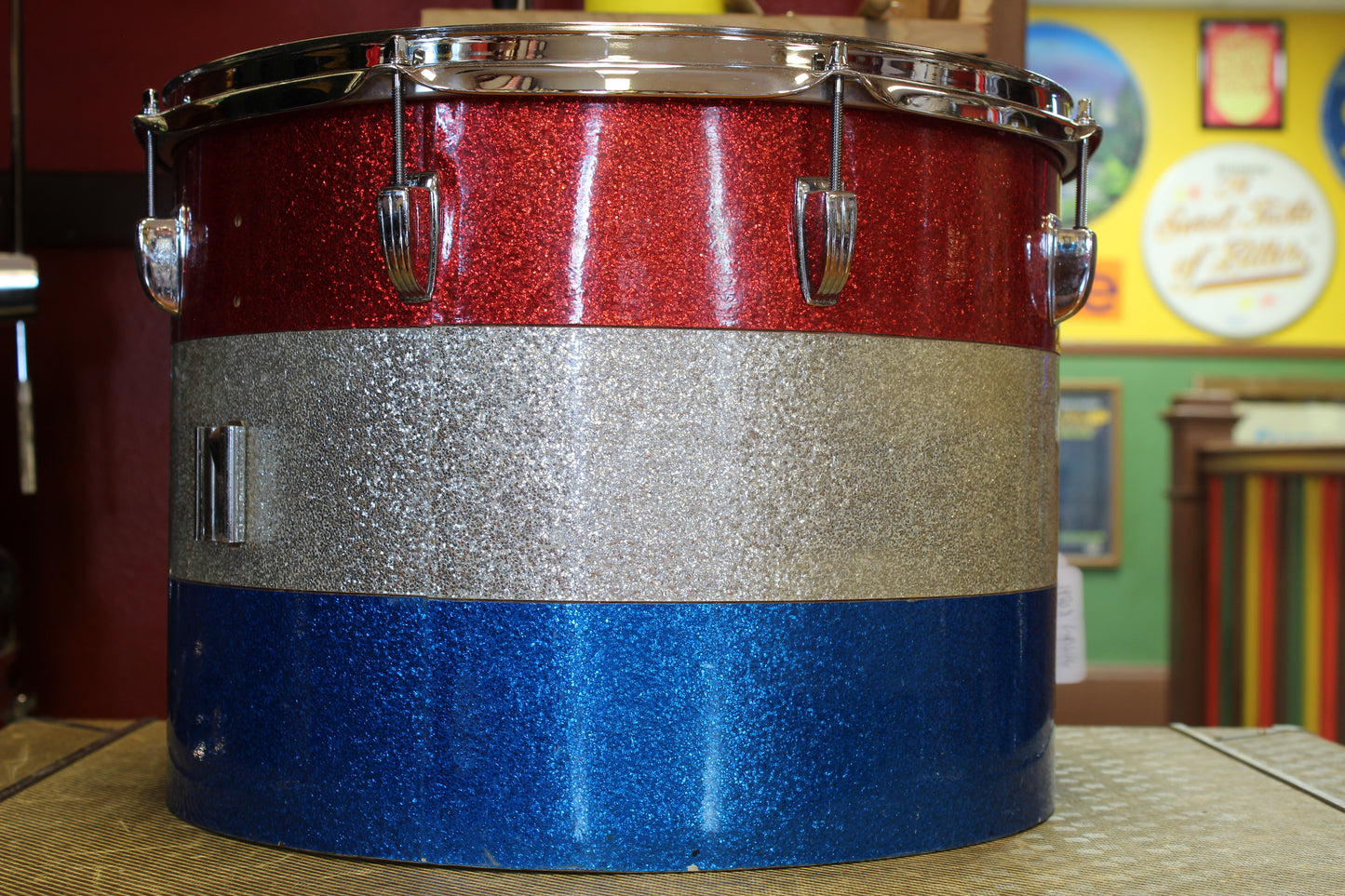 1970's Ludwig 12x16 Tenor Drum in Tri-Band