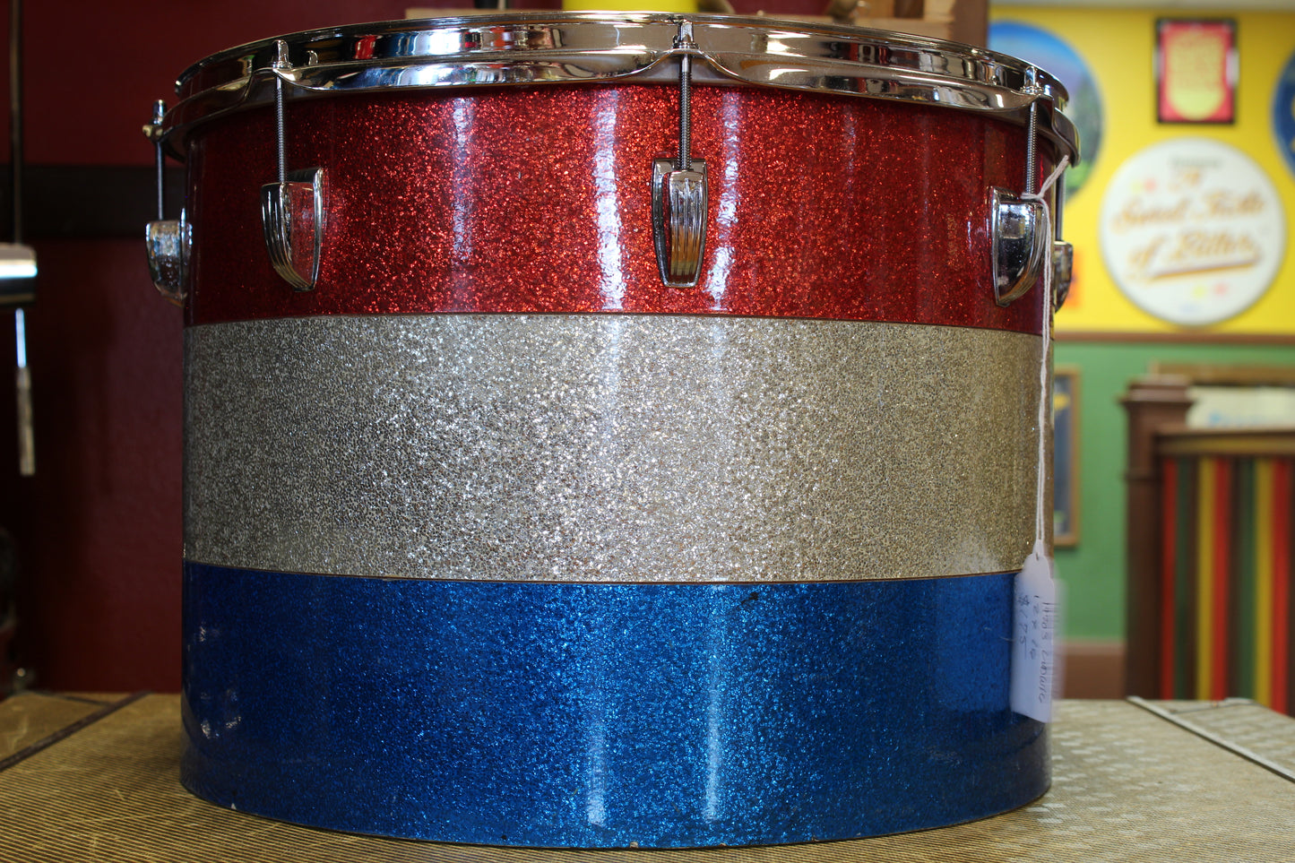 1970's Ludwig 12x16 Tenor Drum in Tri-Band