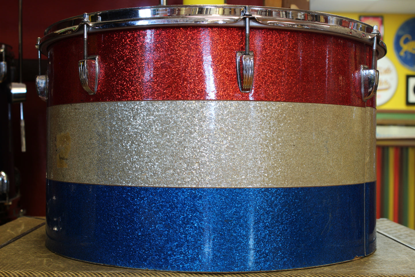 1970's Ludwig 12x20 Tenor Drum in Tri-Band
