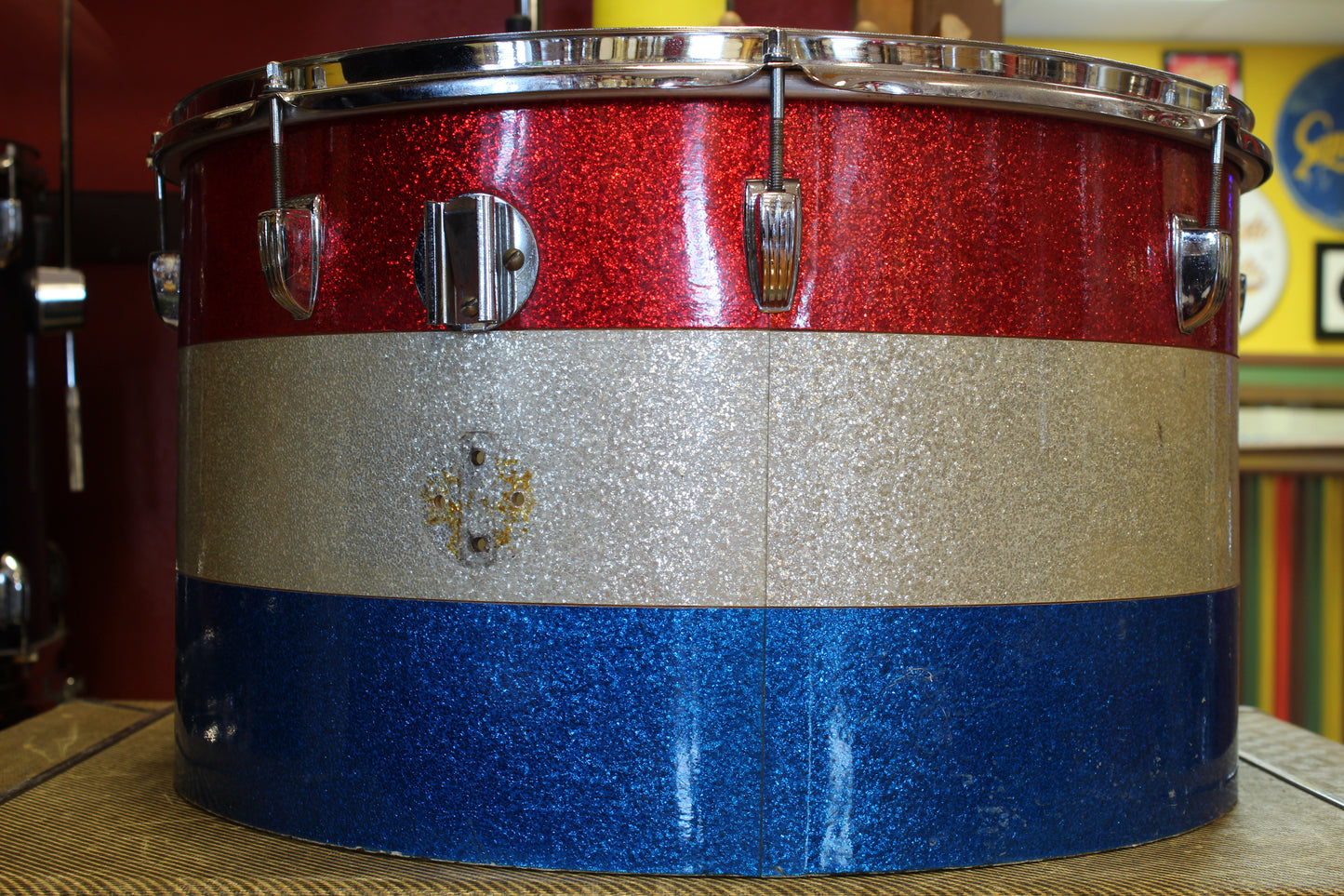 1970's Ludwig 12x20 Tenor Drum in Tri-Band