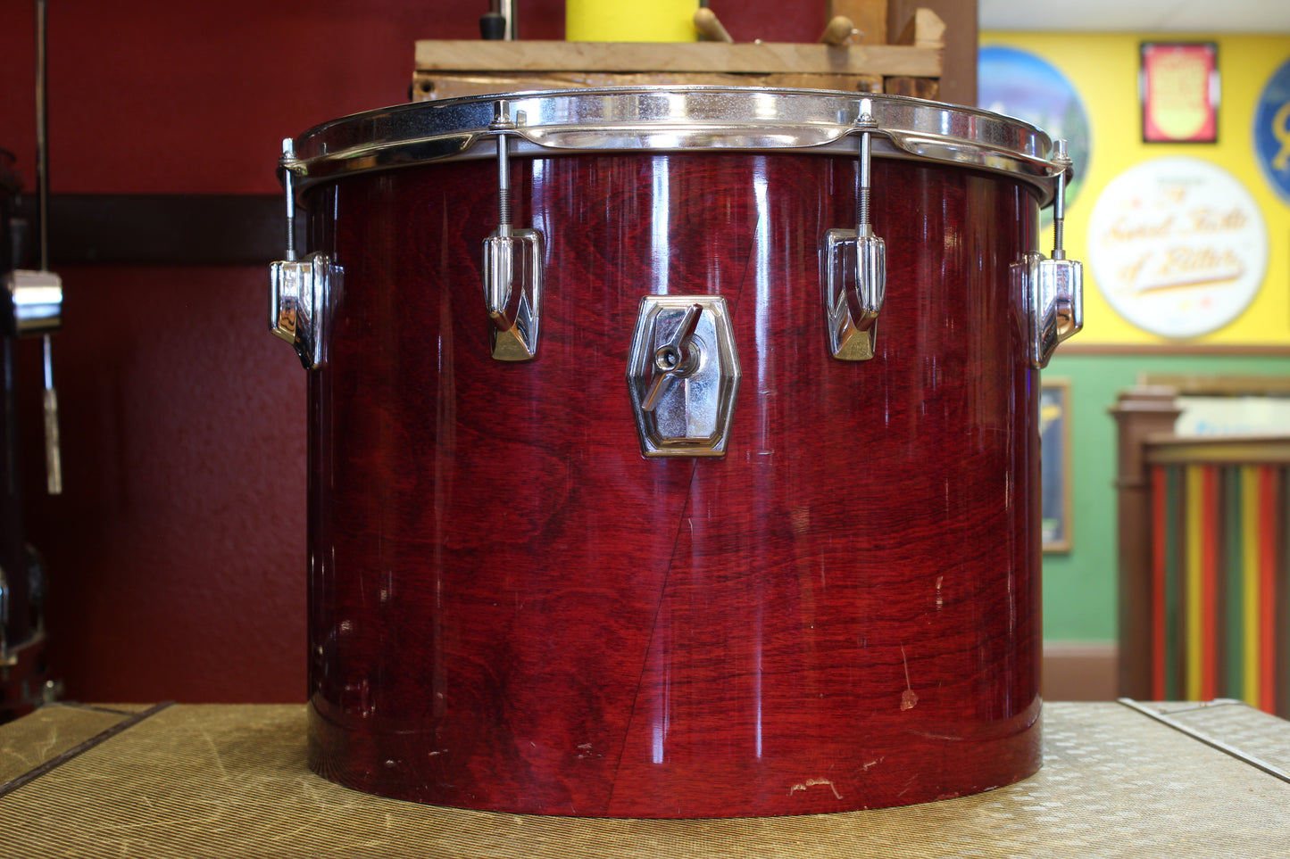 1980's Tama Superstar 12x15 Concert Tom in Mahogany