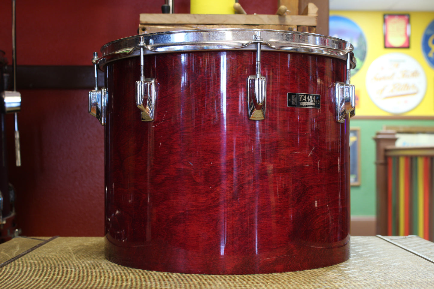 1980's Tama Superstar 12x15 Concert Tom in Mahogany