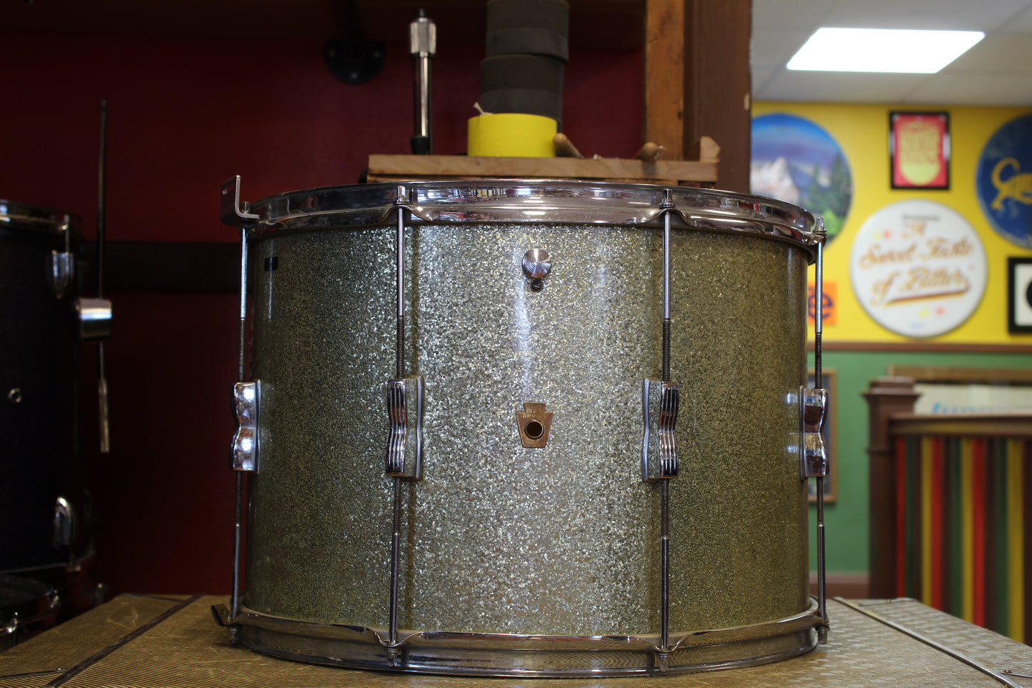 1950's WFL 12x17 Tenor Drum in Silver Flash
