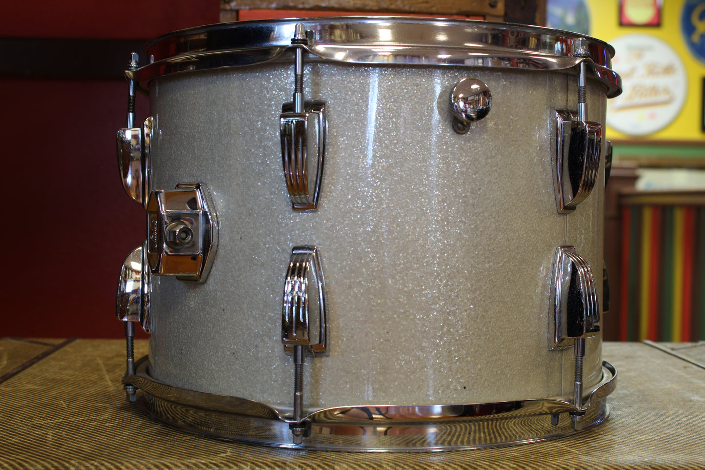 1960's Ludwig 9x13 Tom-Tom in Silver Sparkle