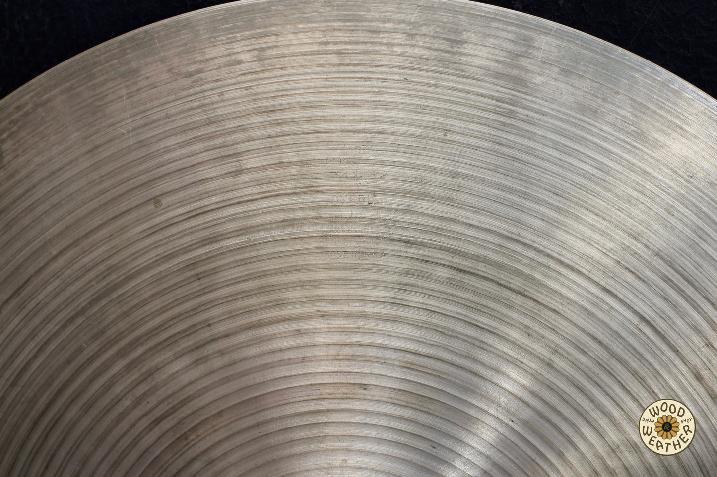 1970s A. Zildjian 14" "Hollow Ink Stamp" Hi-Hat Cymbals 840/960g