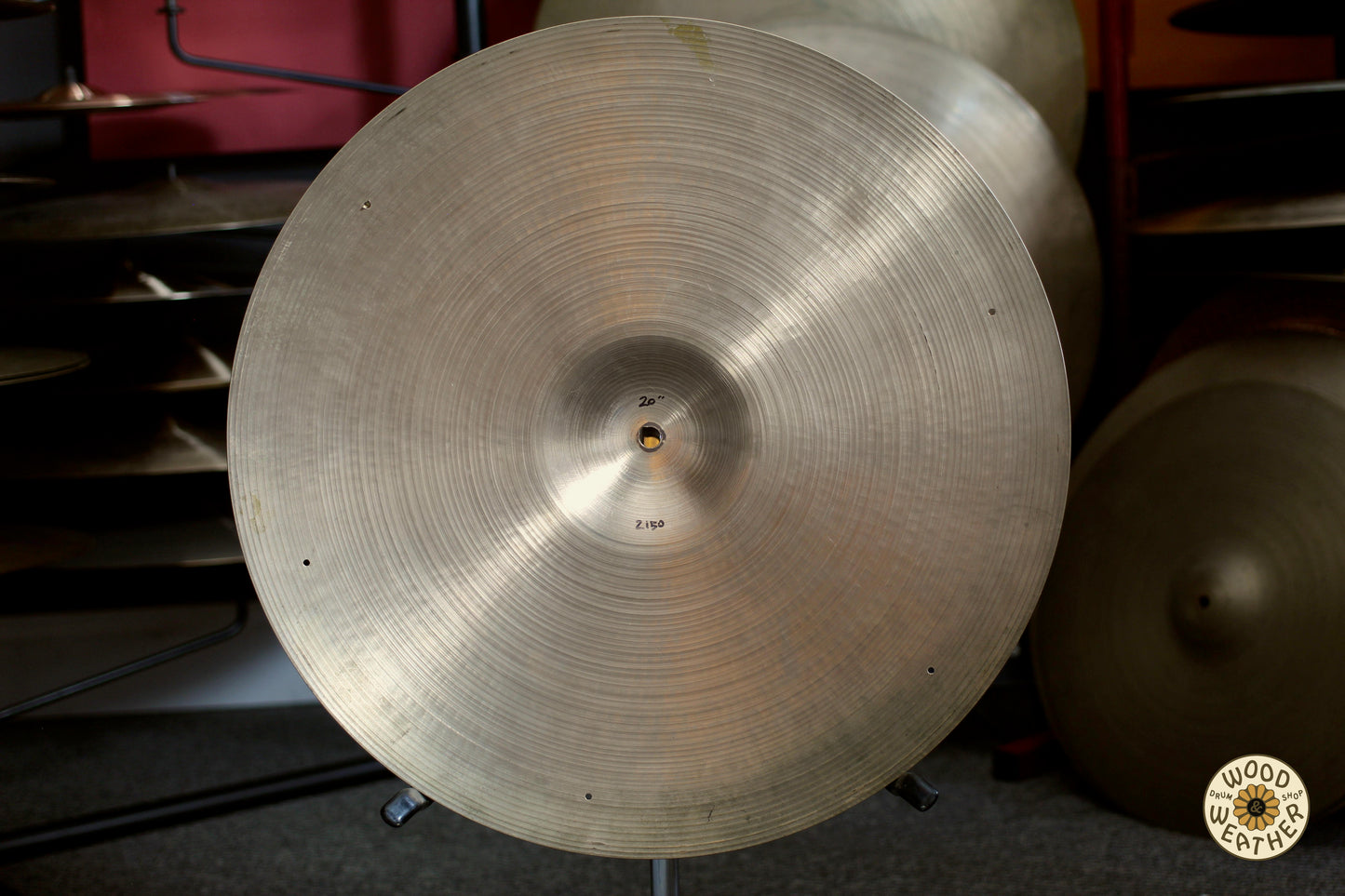 1950s A. Zildjian 20" "Small Stamp" Ride Cymbal 2150g