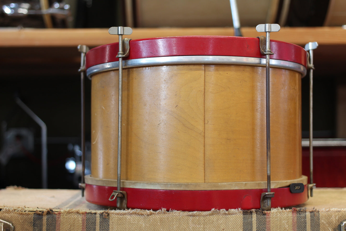 1920's Ludwig 'School Drum' 7"x12" in Natural Maple