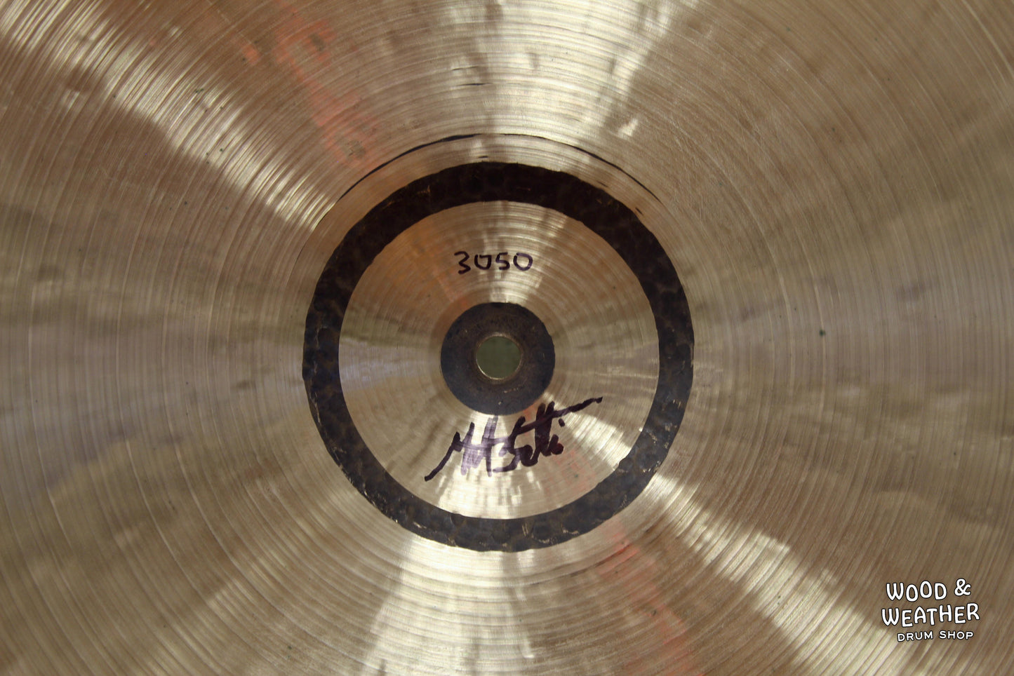 Used Matt Bettis Cymbals 24" Dry Ride Cymbal 3050g