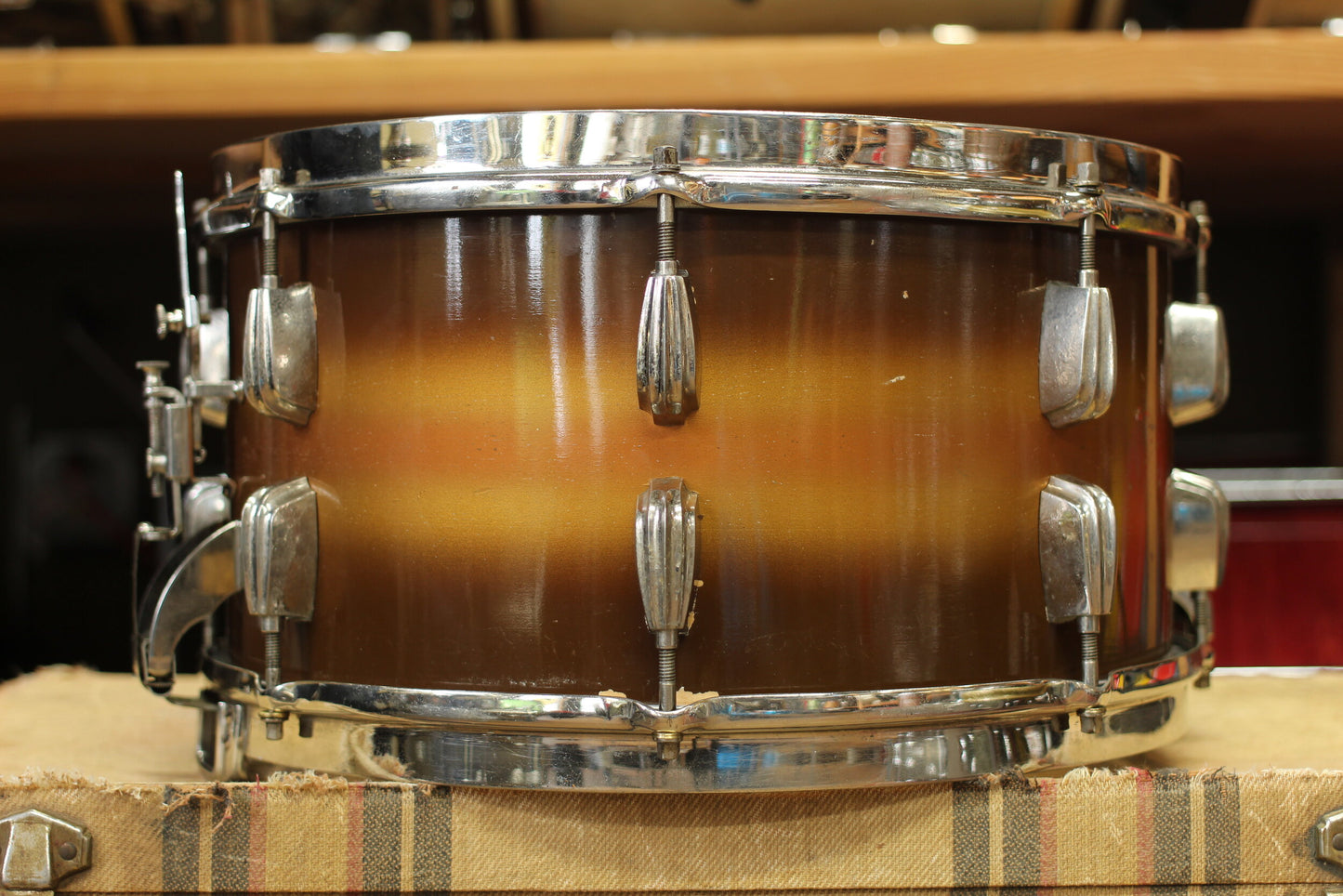 1940's Slingerland Radioking 7"x14" 'Hollywood Ace' in Tri-Color Duco